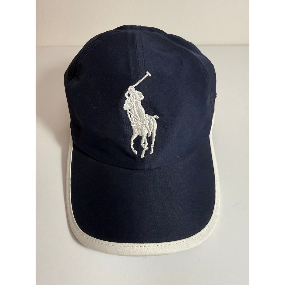 Polo Ralph Lauren US Open 2017 Hat Navy Blue Big Pony Mesh Tennis Cap Adjustable